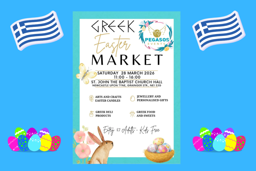 Pegasos Events Greek Easter Fair 28th Mar 2026 poster